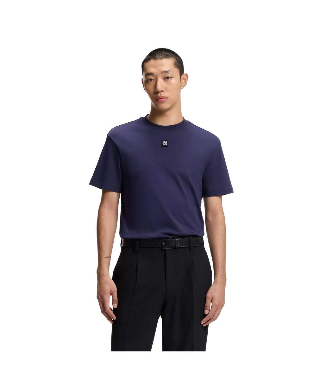 T-shirt Motif/style Empilé Dalile Homme Bleu Marine Hugo-4