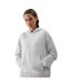 Sweat À Capuche Motif/style Uni Femme Gris Clair Chiné 4F-2