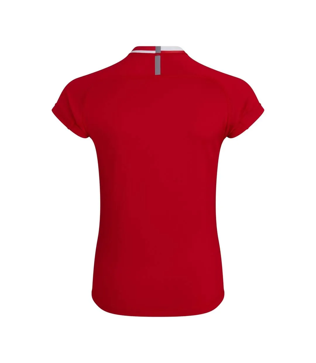 Womens/ladies Evader Hooped Vapodri Jersey Flag Red Canterbury-2