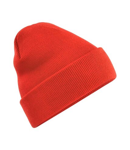 Beechfield Unisex Original Cuffed Beanie Winter Hat (Fire Red)
