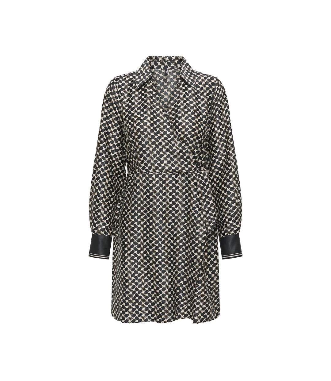 Robe Noire à Motifs Femme Only Jane Life - S