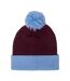 Retro Bobble Football Beanie Claret Blue Fan Originals-1