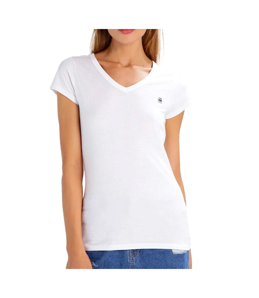 T-shirt Blanc Femme G-Star Raw Eyben D21314 - L-1