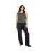 Womens/ladies Denim Mid Rise Straight Leg Jeans Washed Black Brave Soul-1