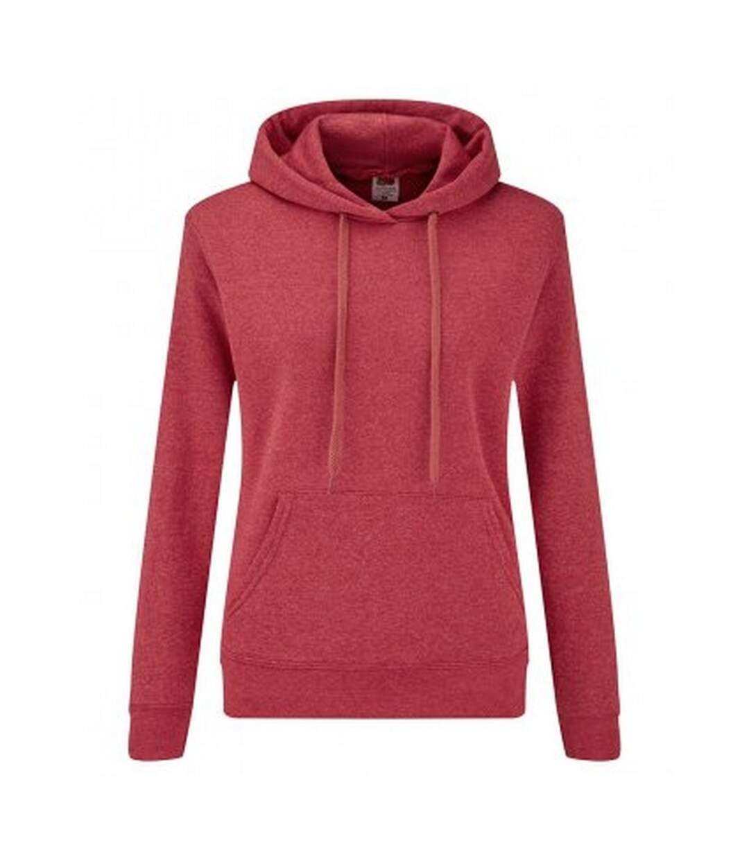 Fruit of the Loom Classic Lady Fit Hooded Sweatshirt (Red Heather)