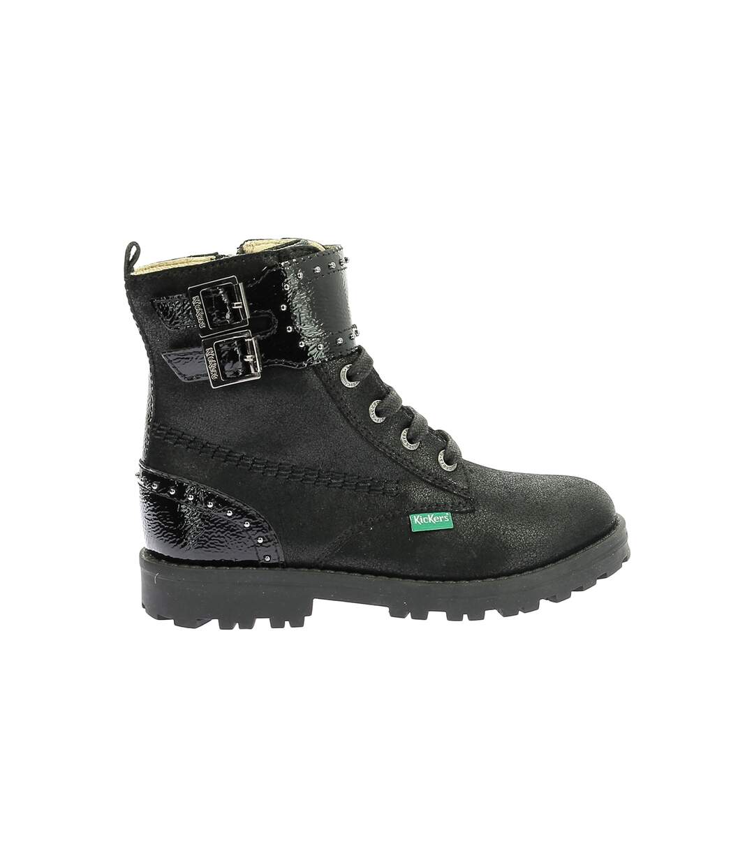 Bottines Cuir Enfant Kickers groorock