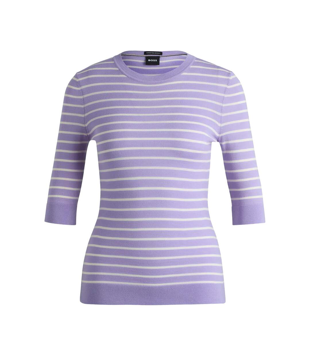 Sweat Style À Rayures Faleenas1 Femme Violet Boss-2