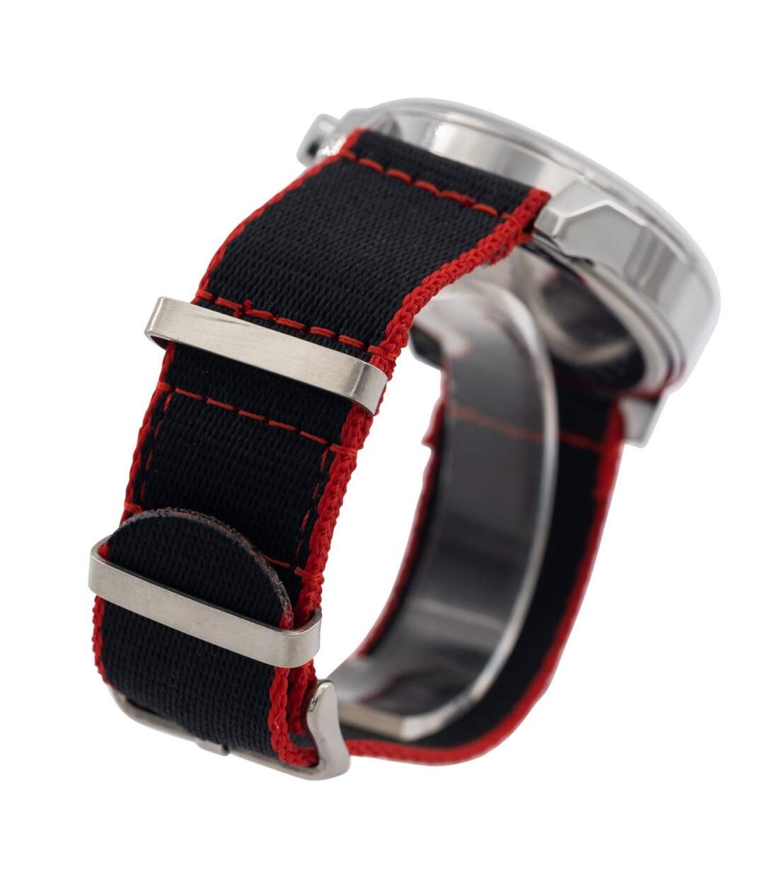 Montre Homme avec Bracelet Tissu Noir GIORGIO-3