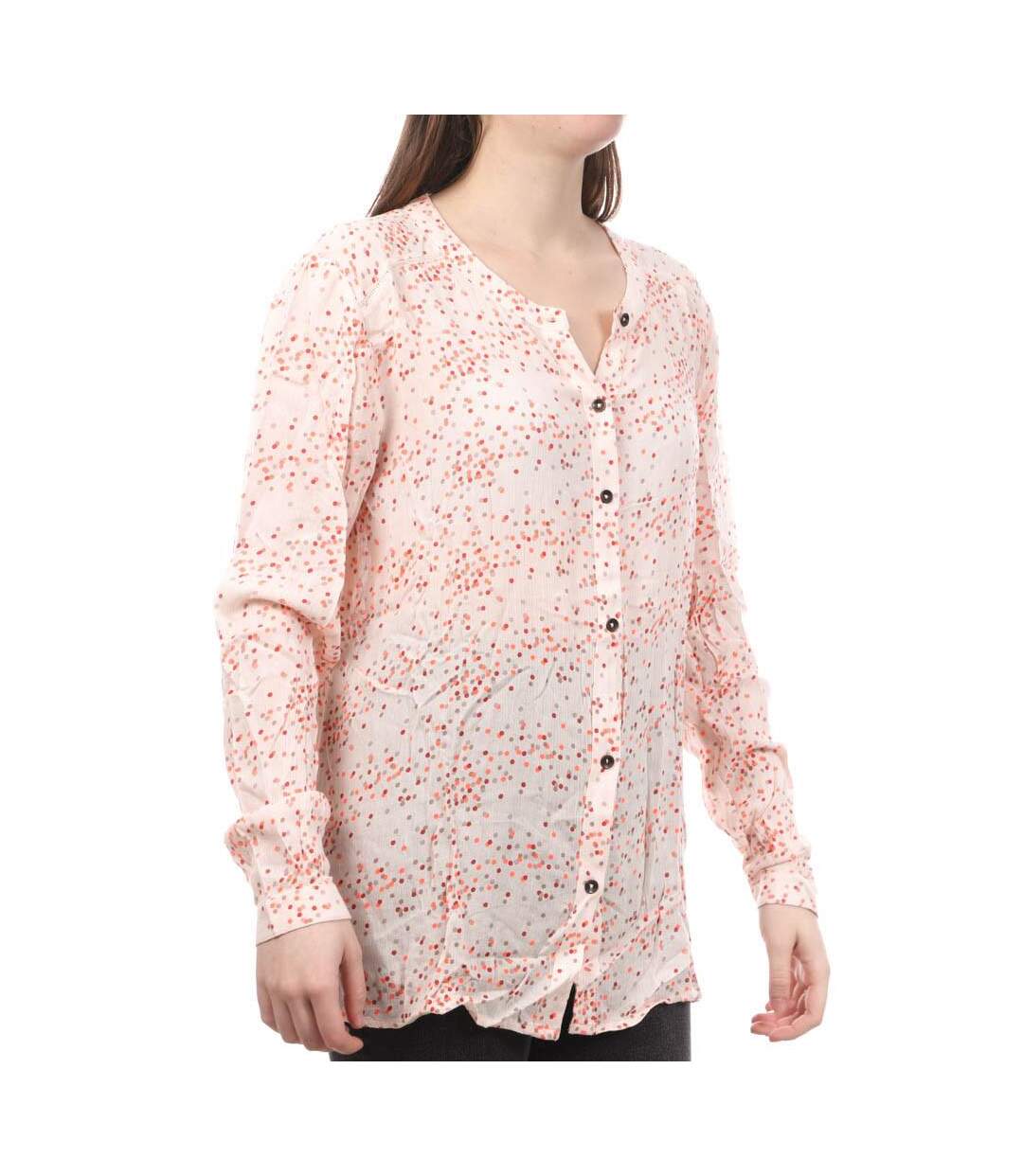 Blouse Rose à pois Femme Teddy Smith Camelia - M-1