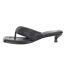 Womens/ladies Gillian Leather Thong Strap Sandals Black Boss-4