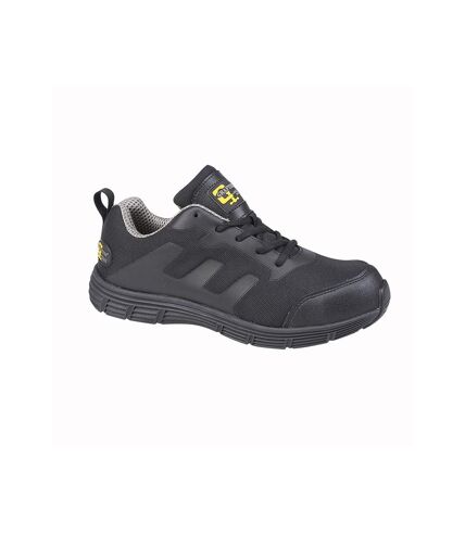 Mens steel toe safety trainers black/grey Grafters