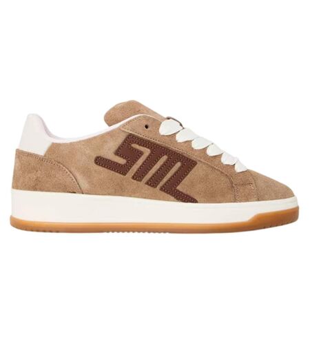 Baskets Motif/style Logo Alysha Femme Taupe Marron Steve Madden