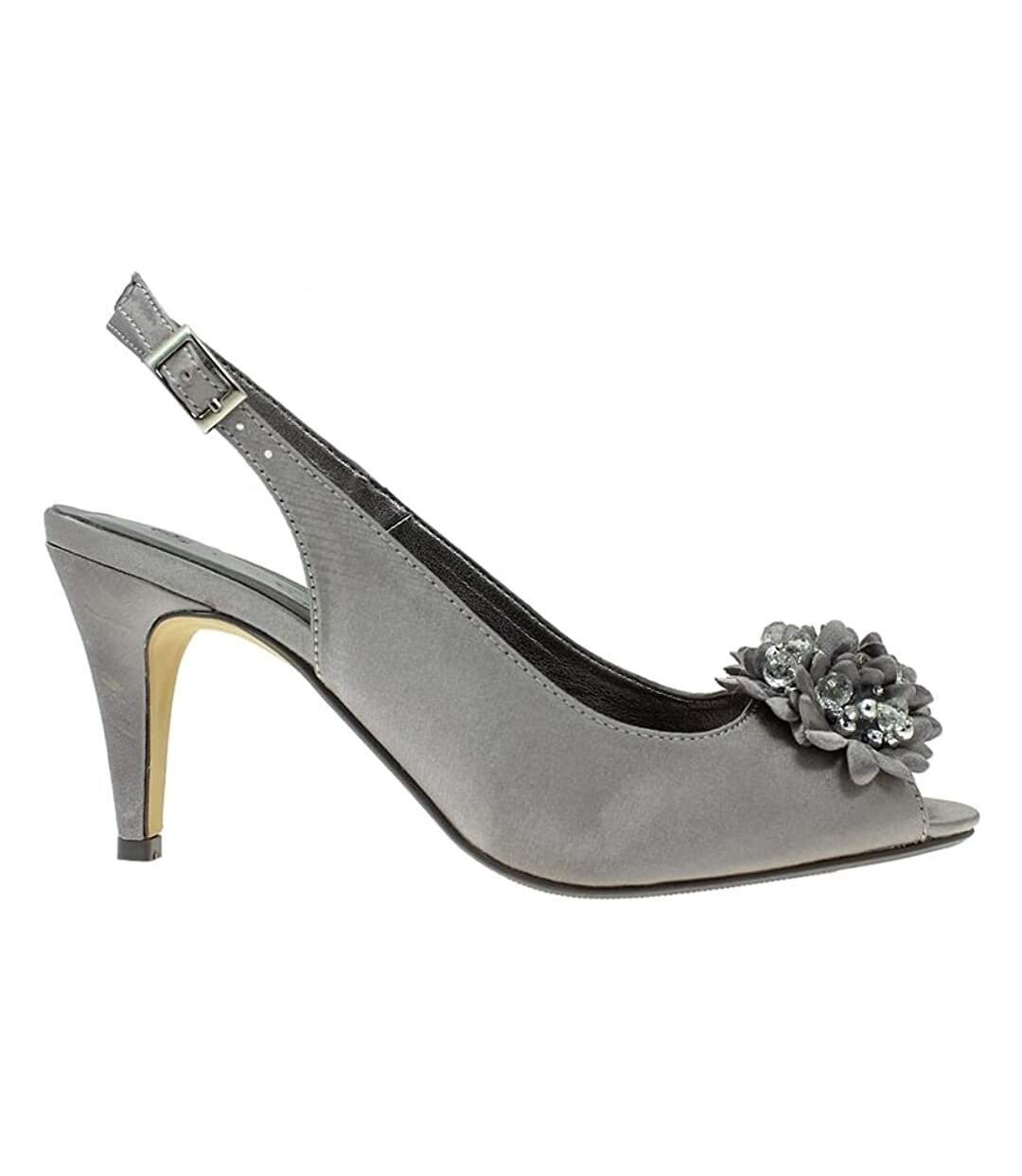 Escarpins Sabrina Femme Gris Foncé Lunar-4