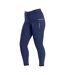 Collant D´équitation Helmsley Femme Bleu Marine Rose Doré Firefoot-1