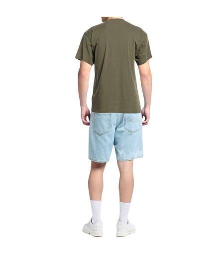 Mens Embroidered Logo T-shirt Green Moschino
