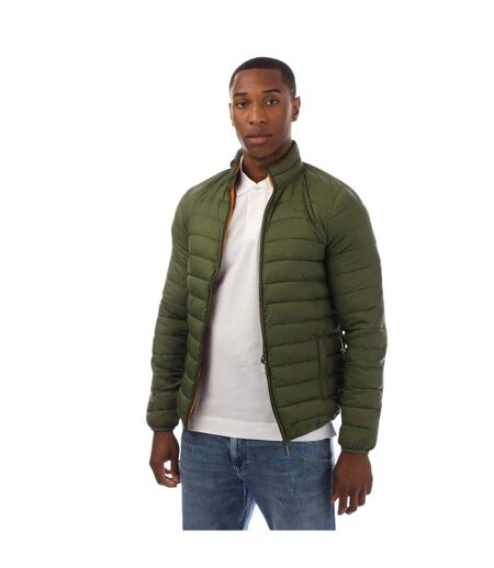 Mens Puffer Jacket Army Green Aquascutum
