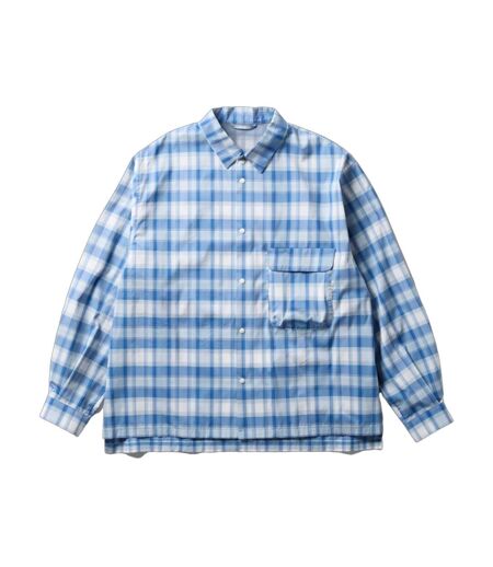 Surchemise Coupe-vent À Carreaux Homme Bleu Clair Snow Peak