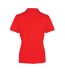 Polo coolchecker femme rouge clair Premier