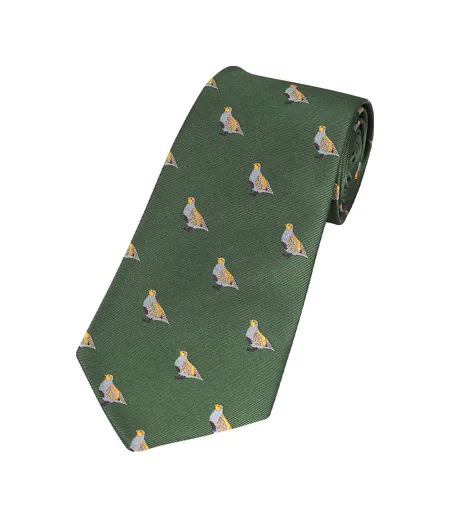 Cravate Motif/style Perdrix Taille Unique Vert Jack Pyke