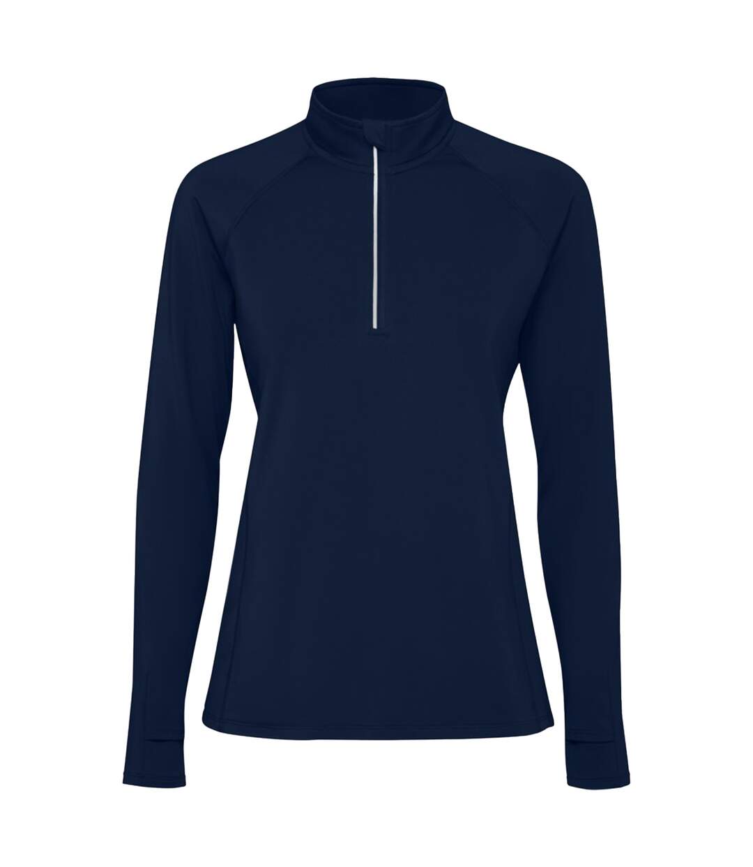 Womens/ladies estambul quarter zip long-sleeved sweatshirt navy blue Roly-1