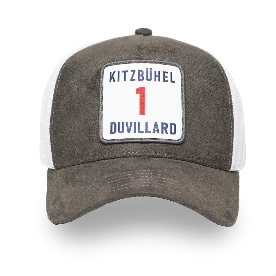 Casquette Trucker premium avec filet Suédine Dossard Duvillard-1