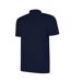 Mens Essential Polo Shirt Black White Umbro-2