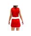 Short De Boxe Et Débardeur Femme Rouge BoxFit-2