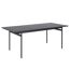 Table à manger en mélaminé et Métal 4 à 6 convives - L. 200 cm - Noir-1