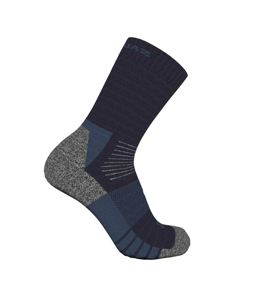 Lot De 2  Chaussettes Merin Adulte Noir Bleu Salomon-2
