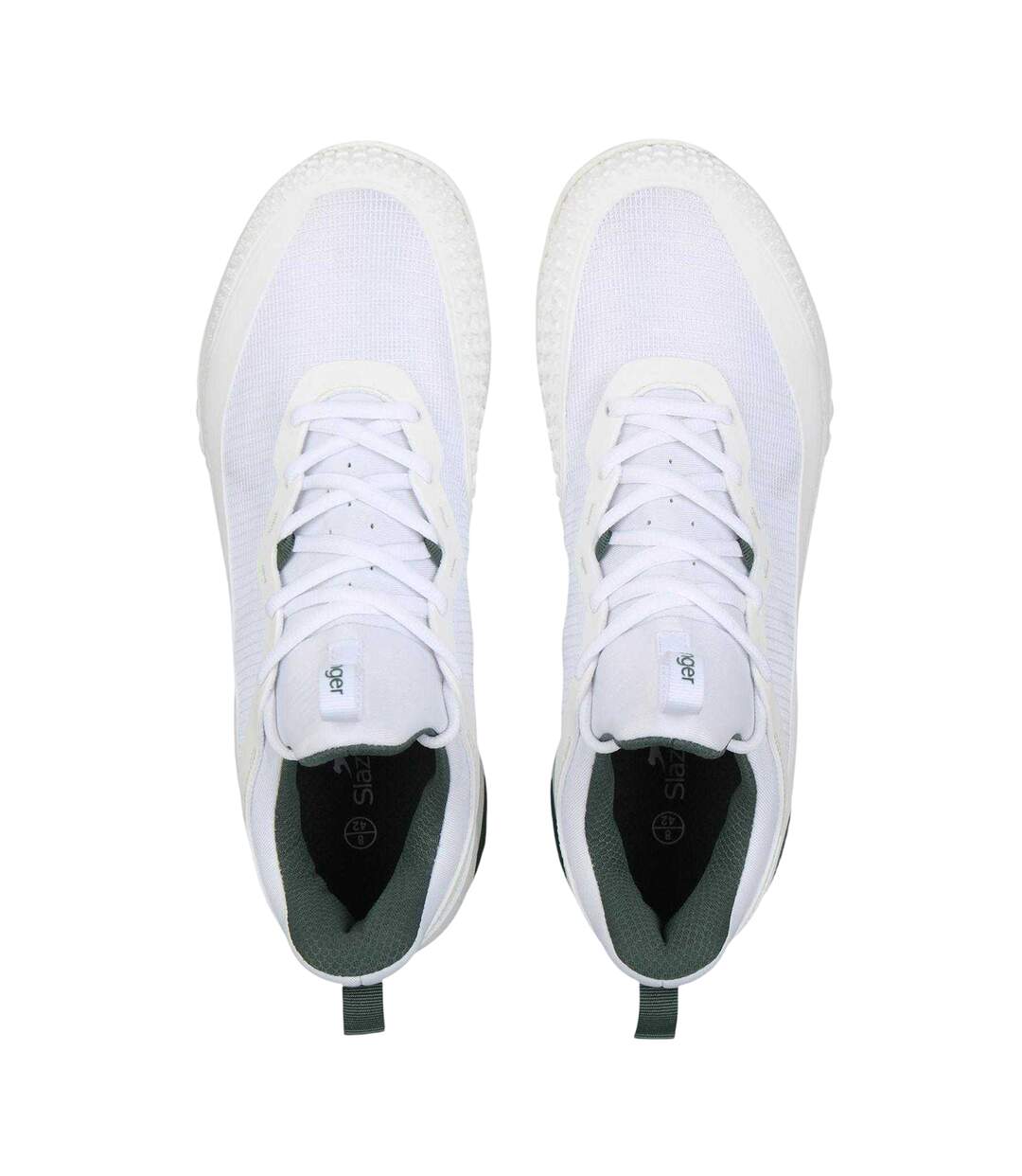 Mens Ac Tennis Shoes White Green Slazenger-3