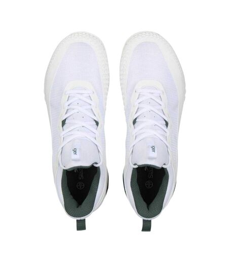 Mens Ac Tennis Shoes White Green Slazenger