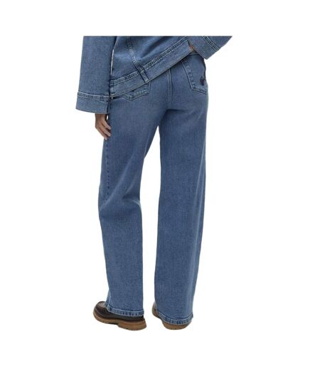 Jean droit bleu femme vero moda kathy