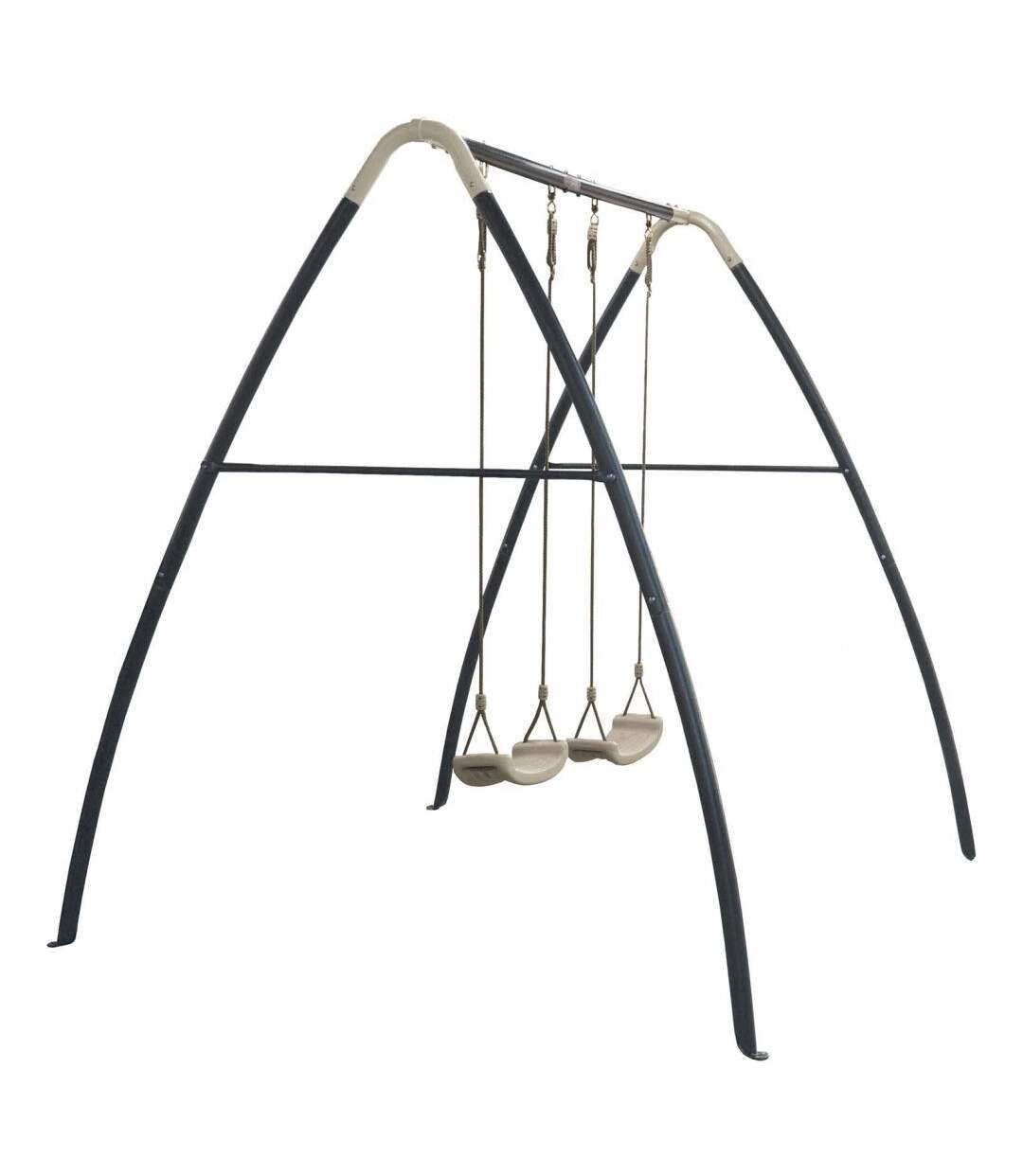 Portique balançoire double en métal Swing