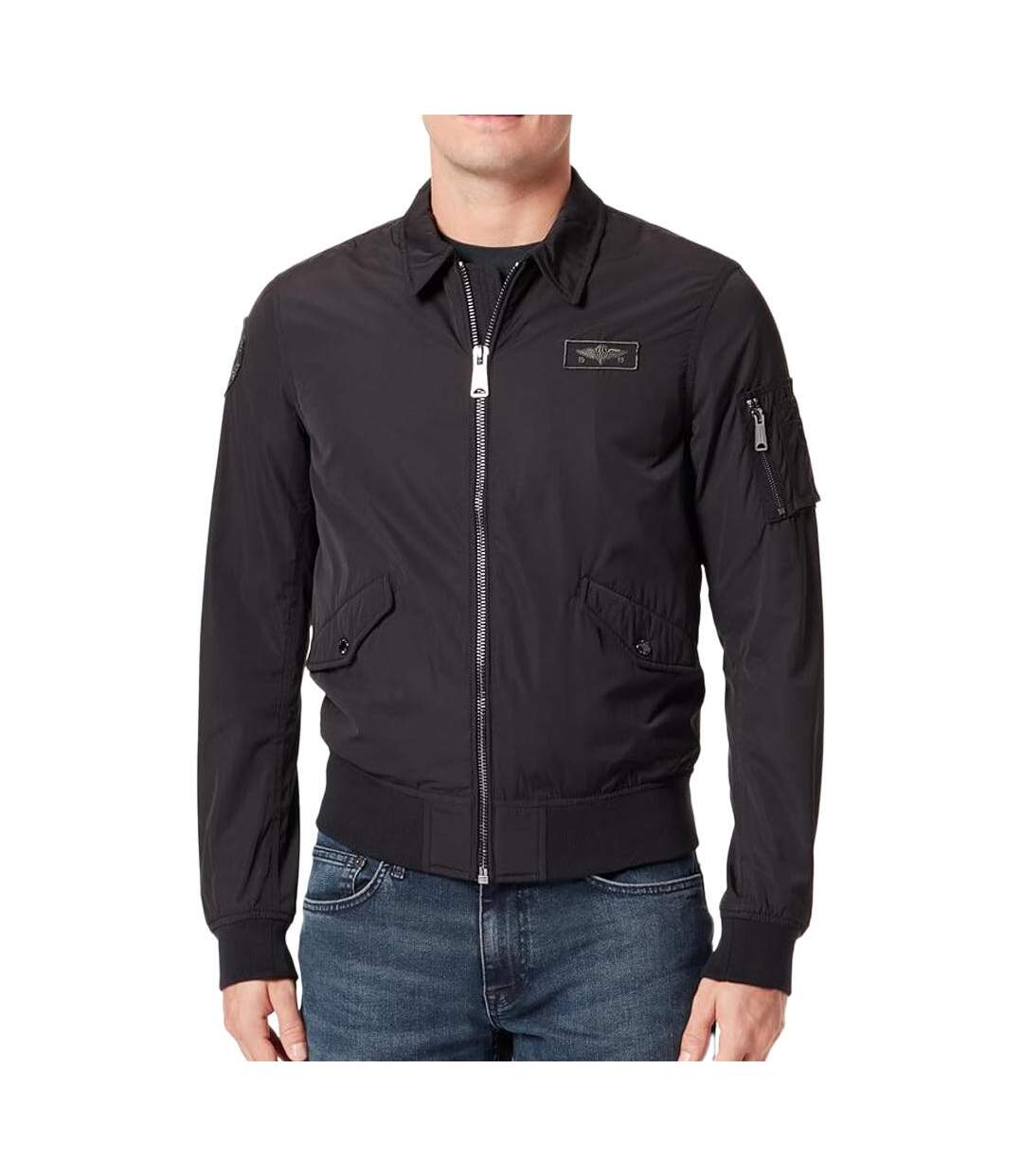 Blouson Noir Homme Schott CWU23 - L-1