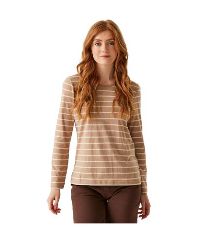 T-shirt federica femme taupe / vanille claire Regatta