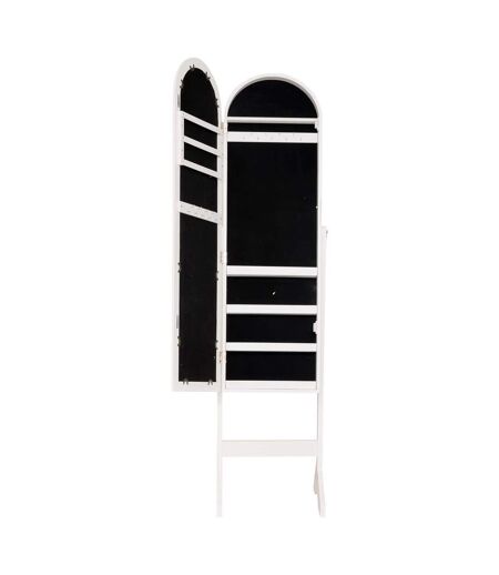 Armoire à Bijoux Avec Miroir Emily 158cm Blanc