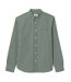 Mens Plaid Poplin Regular Shirt Khaki Lacoste-2