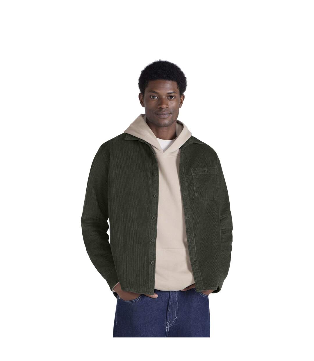 Chemise Motif/style À Carreaux Lewis Homme Vert Kaki Animal-2