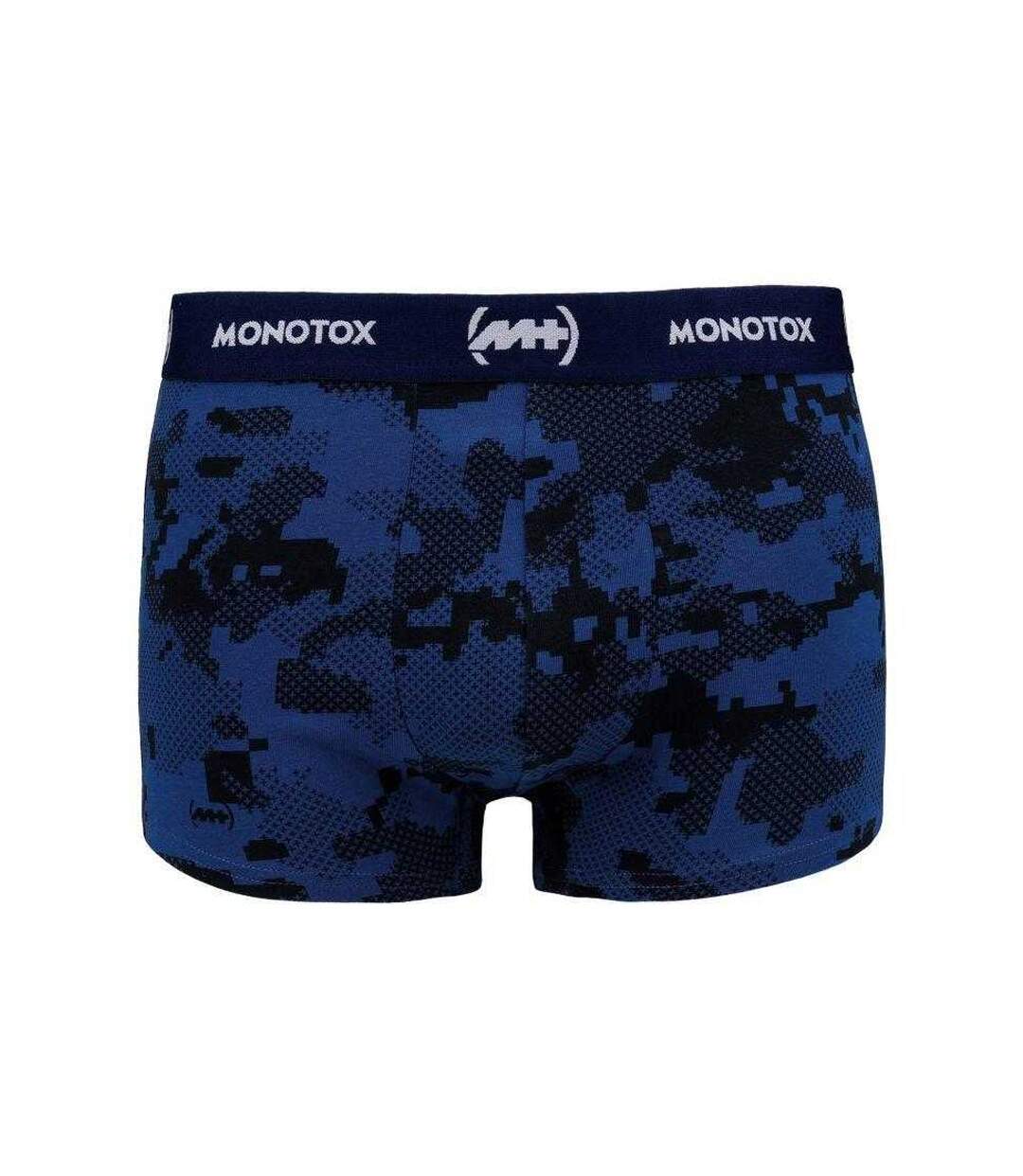 Boxers Motif/style Camouflage Abstrait Basics Homme Bleu Noir Gris Monotox-2