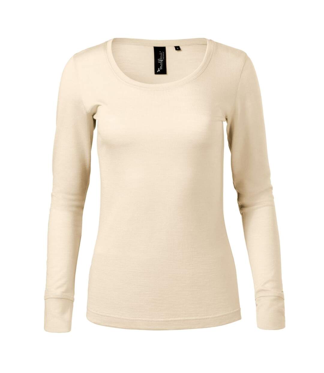 T-shirt Manches Longues Premium Rise Femme Beige Malfini-1