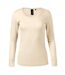 T-shirt Manches Longues Premium Rise Femme Beige Malfini-1