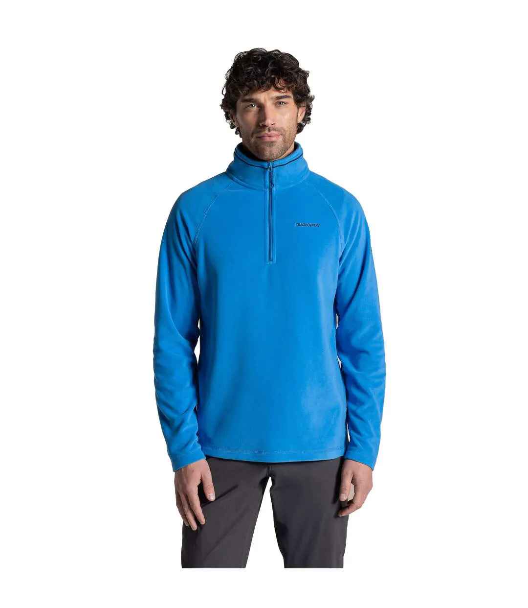 Mens Corey Vi Half Zip Fleece Top Sky Azure Craghoppers-4