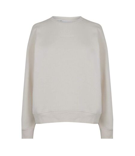 Sweat Manches Tombantes Femme Beige Pâle Calvin Klein