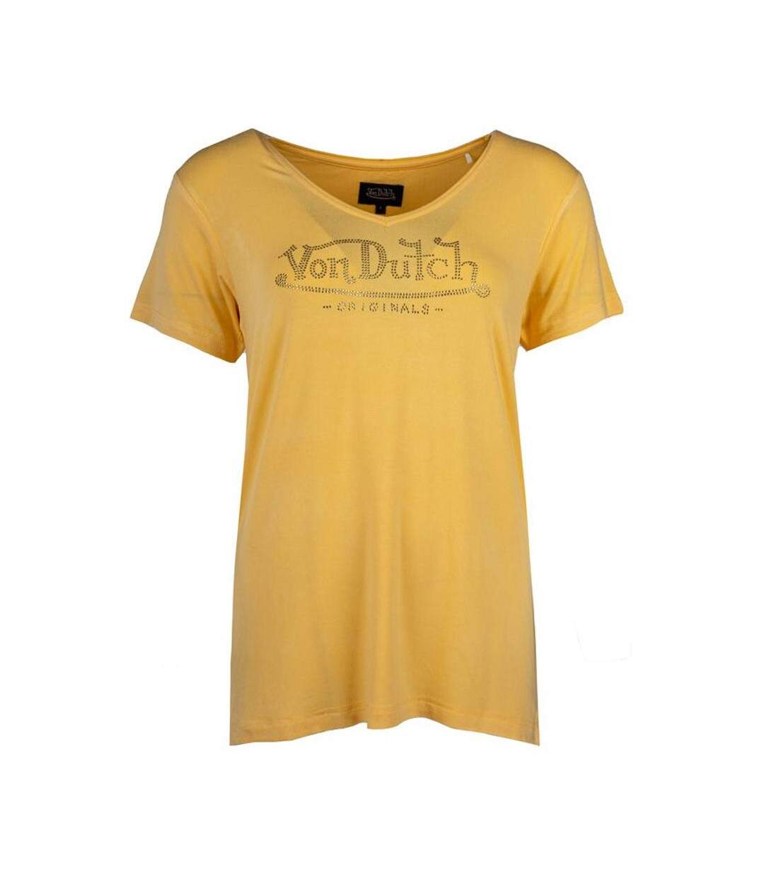 T-shirt Jaune Femme Von Dutch ROAN - L-1