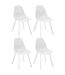 Chaises d'extérieur aluminium et résine Jato (Lot de 4)