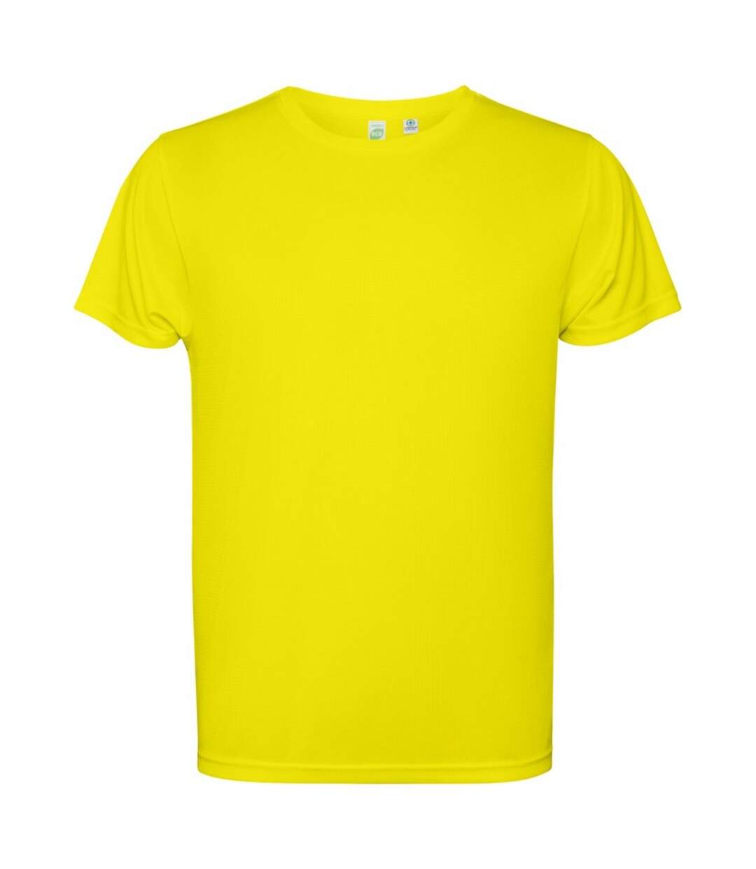 Mens Estoril Short-sleeved T-shirt Fluorescent Yellow Roly-1