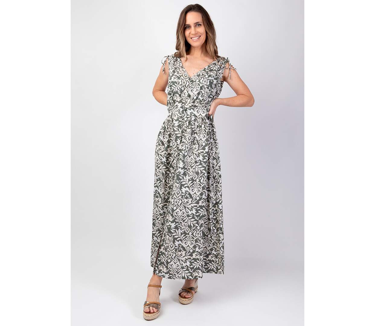 Robe longue ethnique PALOMA estivale Coton Du Monde-2