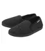 Dunlop - Chaussons homme à mémoire de forme noirs en velours côtelé-1