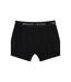Bewley & Ritch Mens Andross Boxer Shorts (Pack of 3) (Black)
