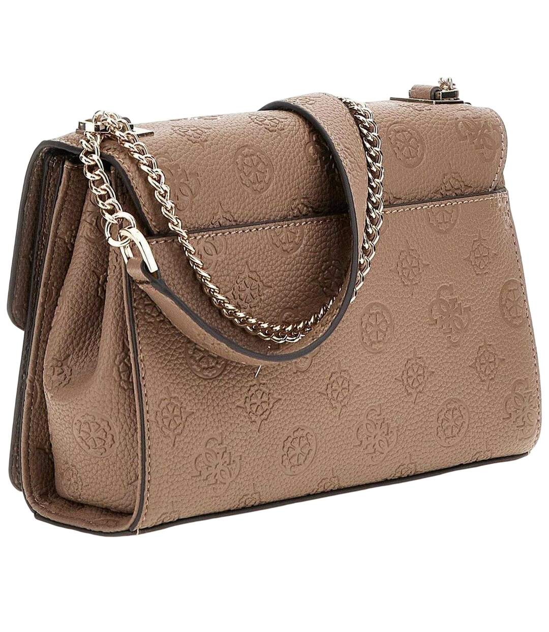 Womens/ladies Cresidia Logo Crossbody Bag One Size Dark Taupe Print Guess-2
